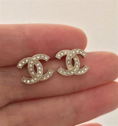 vintage chanel stud earrings|authentic vintage chanel jewelry.